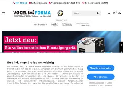 Website von Vogel Communications Group GmbH & Co. KG