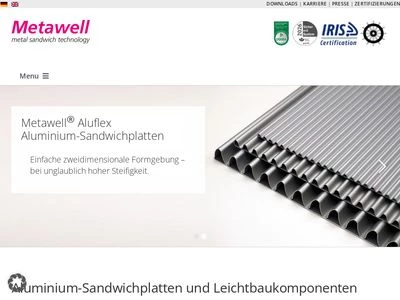 Website von Metawell GmbH