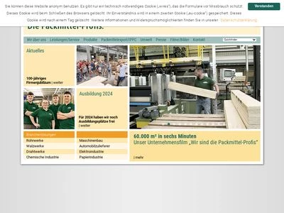 Website von Schulte Verpackungs-Systeme GmbH