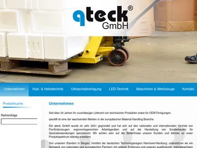Website von qteck GmbH