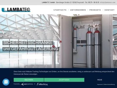 Website von LAMBATEC GmbH
