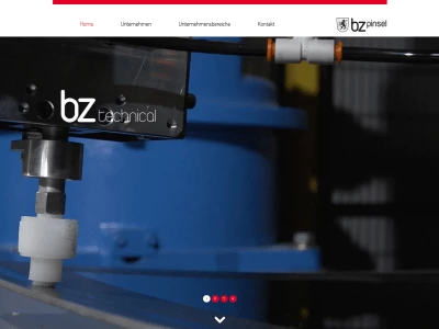 Website von BZ Pinsel Entwicklungs- und Herstellungs GmbH