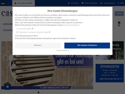 Website von cast C.ADOLPH & RST DISTRIBUTION GmbH