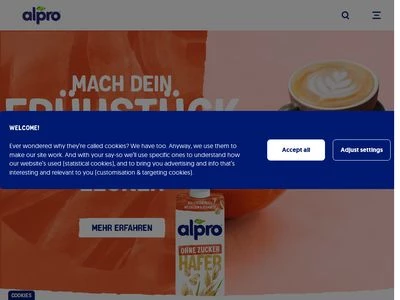 Website von Alpro GmbH