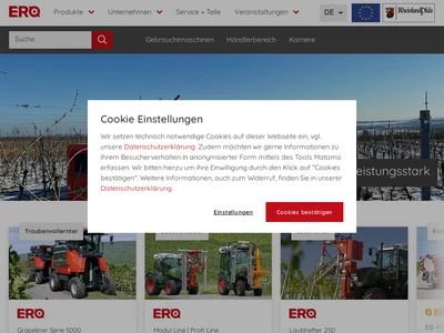 Website von ERO GmbH