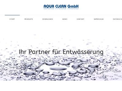 Website von Aqua Clean GmbH