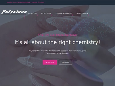 Website von Polystone Chemical GmbH