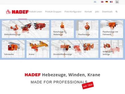 Website von HEINRICH DE FRIES GmbH