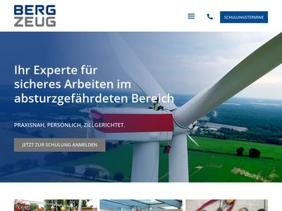 Website von BERGZEUG GmbH