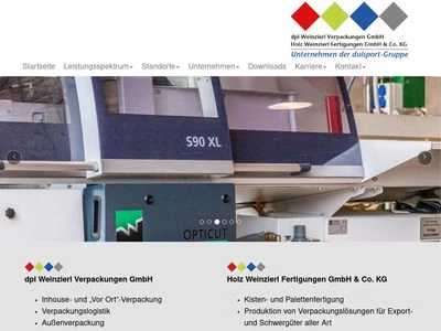 Website von Holz Weinzierl Fertigungen GmbH & Co. KG