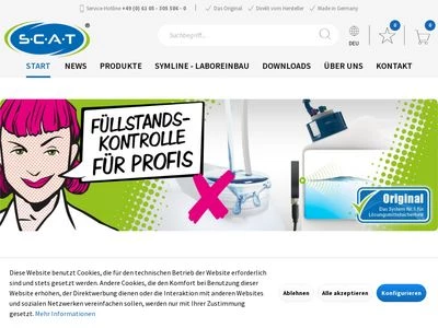Website von SCAT Europe GmbH