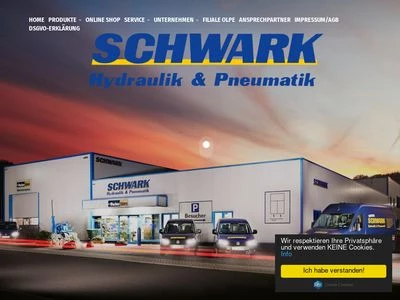 Website von SCHWARK Hydraulik & Pneumatik OHG