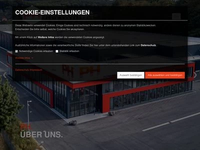 Website von PH Industrie-Hydraulik GmbH und Co. KG
