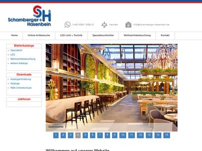 Website von Scharnberger + Hasenbein Elektro GmbH