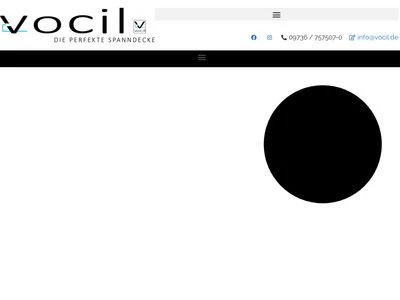 Website von VOCIL German Stretch Ceiling GmbH