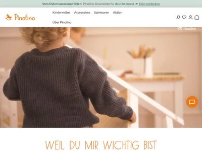 Website von Pinolino Kinderträume GmbH
