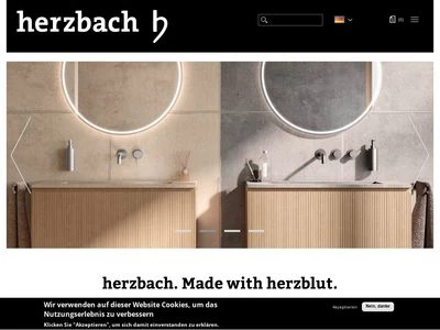 Website von Herzbach GmbH