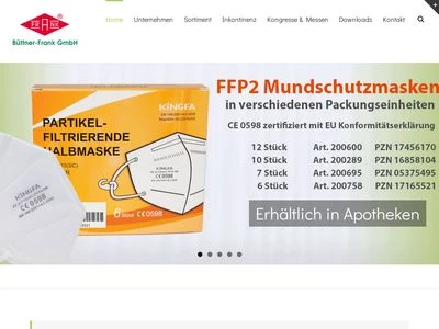 Website von Büttner-Frank GmbH