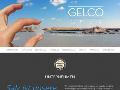 Website von Gelco GmbH