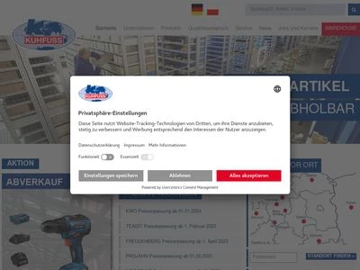 Website von August Kuhfuss Nachf. Ohlendorf GmbH