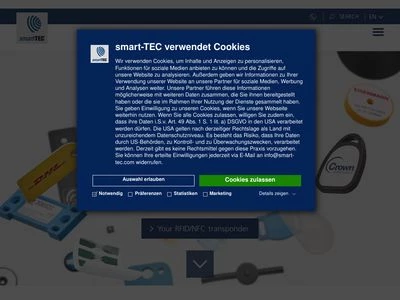 Website von smart-TEC GmbH & Co. KG