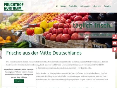Website von Fruchthof Northeim GmbH & Co. KG
