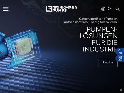 Website von Brinkmann Pumpen K. H. Brinkmann GmbH & Co. KG