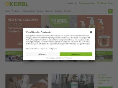 Website von Albert Kerbl GmbH