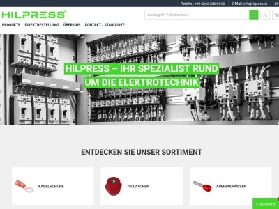 Website von Hilpress GmbH