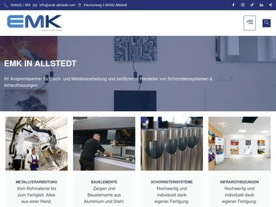 Website von EMK Allstedt GmbH