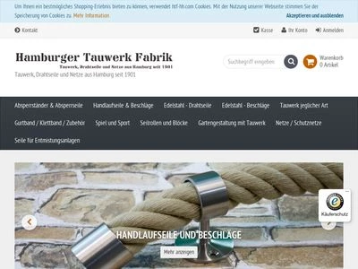 Website von Hamburger Tauwerk Fabrik GmbH & Co.KG