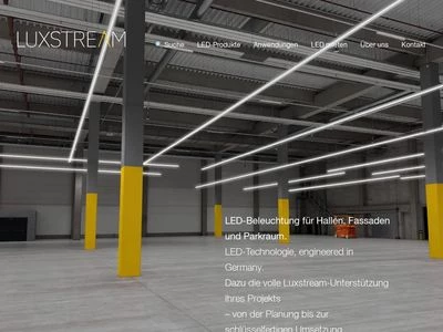 Website von Luxstream GmbH