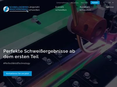 Website von Schnelldorfer Maschinenbau GmbH