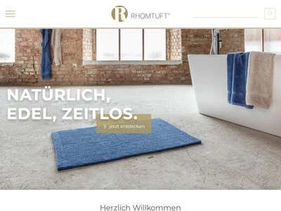 Website von RHOMTUFT GmbH