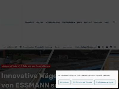 Website von WHI Wägetechnik für Handel und Industrie GmbH & Co. KG