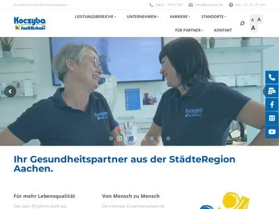 Website von Koczyba GmbH