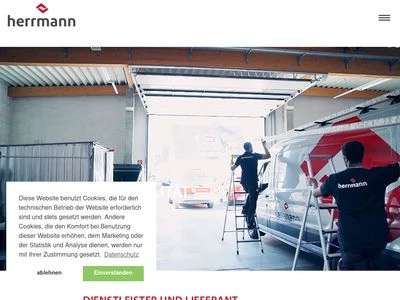 Website von HERRMANN GmbH