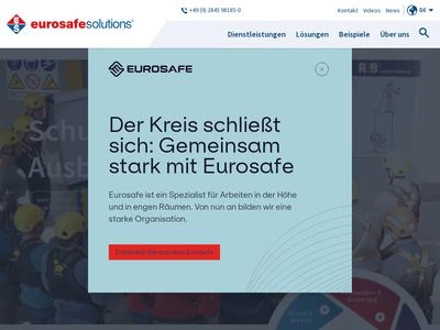 Website von Eurosafe Solutions Süd GmbH
