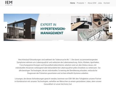 Website von I.E.M. GmbH