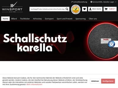 Website von WINSPORT GmbH & Co. KG
