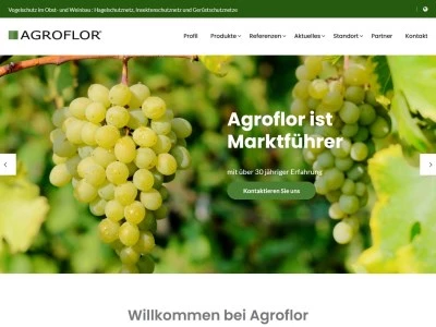 Website von Agroflor Kunststoff GmbH
