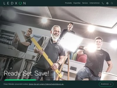 Website von ledxon GmbH