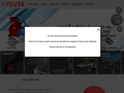 Website von FEIFER - kovovyroba, spol. s r.o.