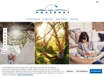 Website von Amazonas GmbH