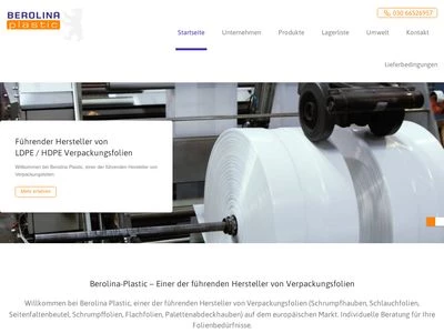 Website von Berolinaplastic Handels UG