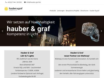 Website von Hauber & Graf GmbH