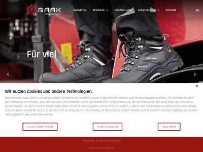 Website von Baak GmbH & Co. KG