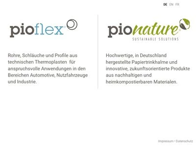 Website von PIOFLEX GmbH