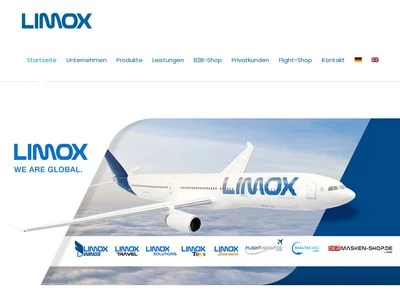 Website von LIMOX GmbH