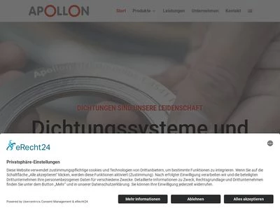 Website von Apollon InduTec GmbH
